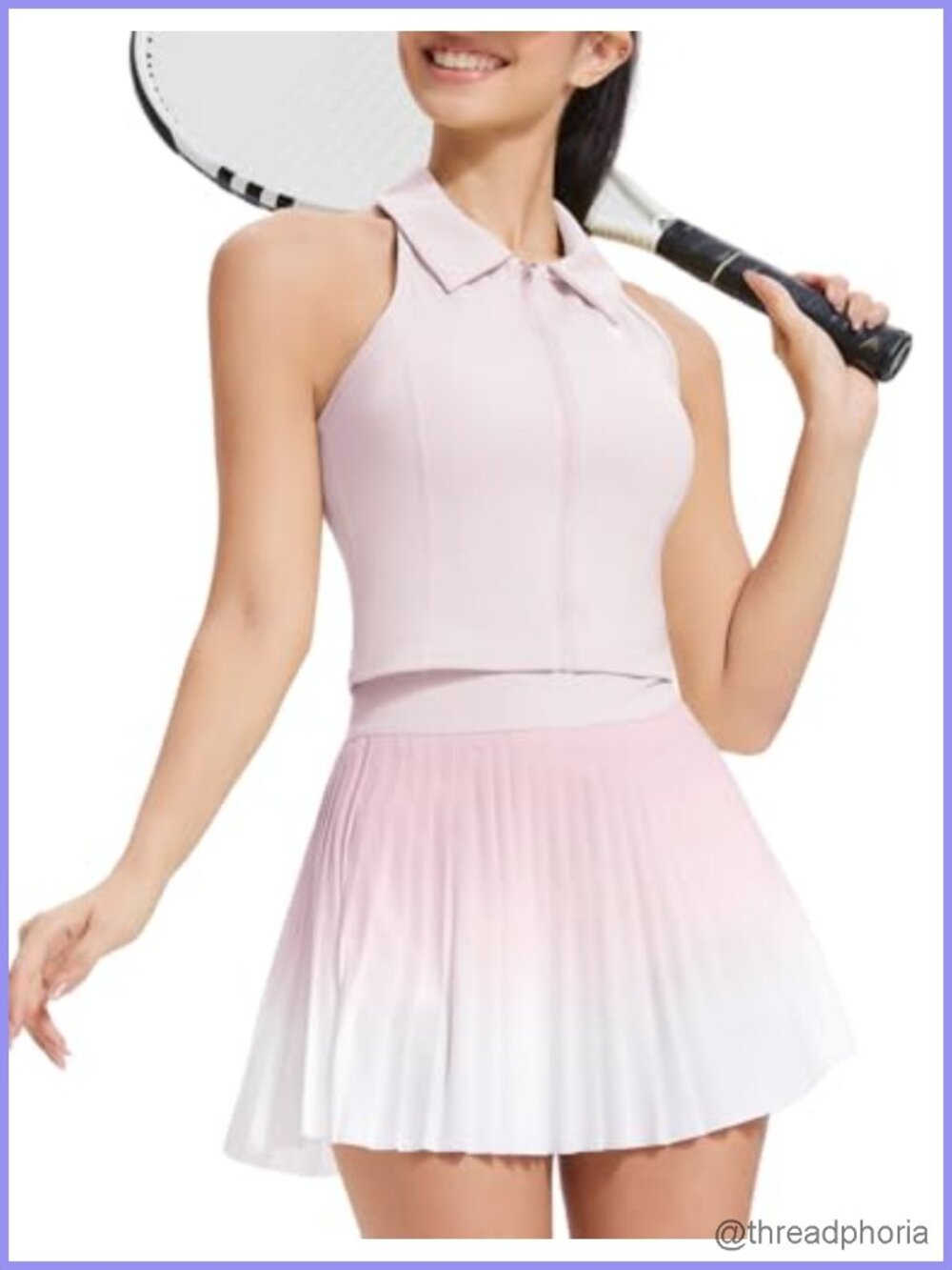 Women's 2-Piece Golf Tennis Skort Set with Polo Top